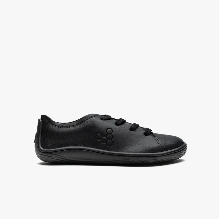 Vivobarefoot Addis School Kids Black